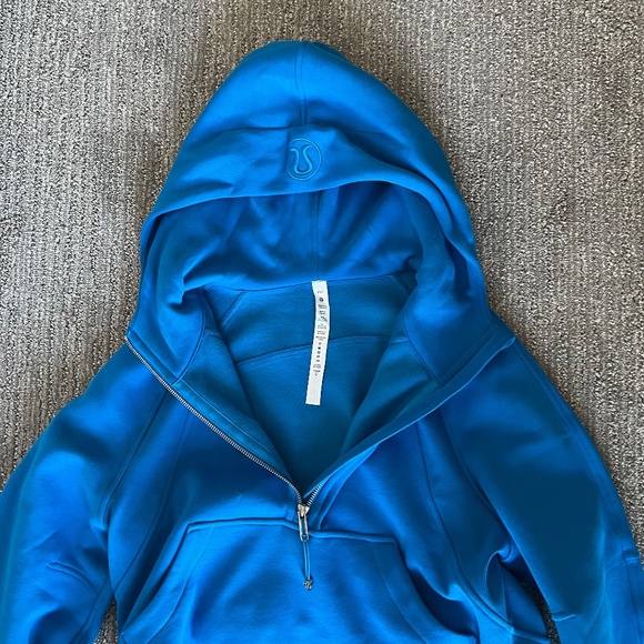 Lululemon Scuba Oversized Half-Zip Hoodie Poolside Blue Size XS Small - Picture 4 of 8